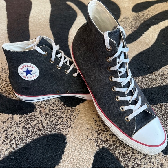 Converse All Star High-Top Sneakers — Black Denim - Picture 2 of 6